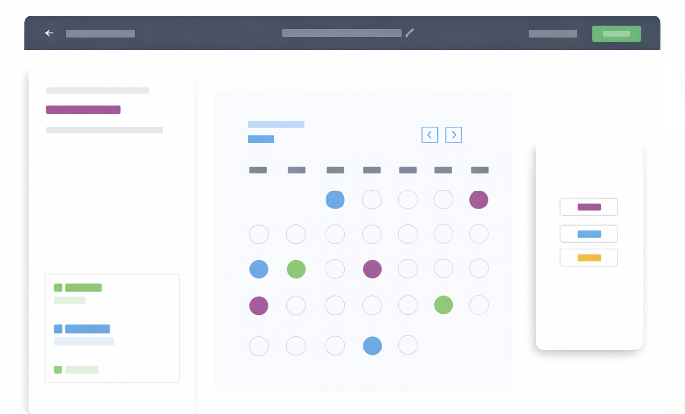 Calendar booking preview